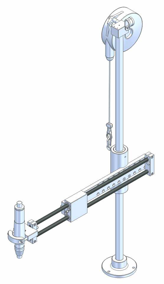 Extended slide for BA 100 - additional stroke 200 mm